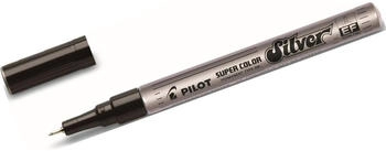 Pilot Super Color Permanent-Marker extra feine Spitze silber (SC-S-EF)