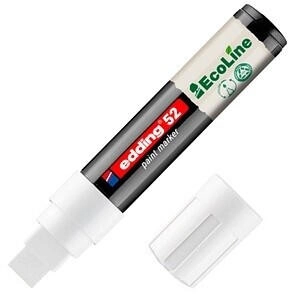 edding Lackmarker EcoLine 4-52-049 keil 4-15mm weiß (5 Stück)