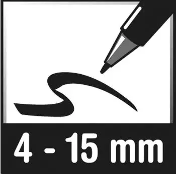 edding Lackmarker EcoLine 4-52-005 keil 4-15mm gelb (5 Stück)