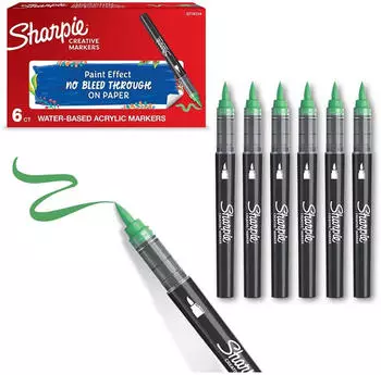 Sharpie Creative Marker Acrylfarb-Stifte, Rundspitze, sortierte Farben, 5er-Pack (2218124)