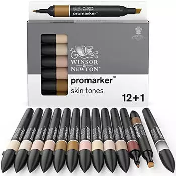 Winsor & Newton Promarker Hauttöne Set 12+1 Blender (0290172)