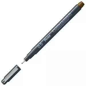 Pentel Pointliner Fineliner Sepia 0.5mm (S20P-5SP)