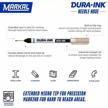 Markal Dura-Ink 5 Marker Schwarz 1mm (96520)