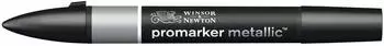 Winsor & Newton ProMarker Metallisch Silber Doppelspitze Grafik Stifte, 3er-Pack (0206691)