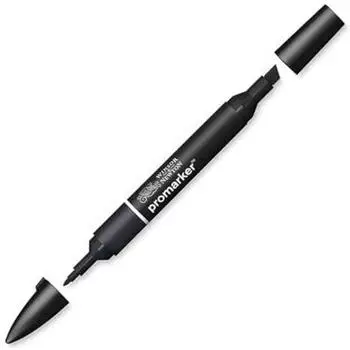 Winsor & Newton ProMarker Schwarz, Doppelspitze (0203030)