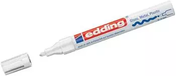 edding 750 Glanzlack-Marker wei&szlig;, Rundspitze 2-4mm, 10 St&uuml;ck (4-750-9-049)