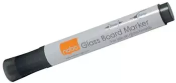 nobo Glasboard-Marker, rund, 3mm, schwarz, 4er-Pack (1905322)