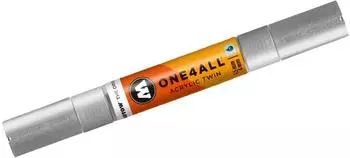 MOLOTOW One4All Acrylic Twin Marker metallic silber 1,5mm/4mm (MO227505)