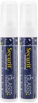 Securit Flüssigkreide-Marker wasserfest, weiß, 7-15mm, 2er-Set (SMA820-V2-WT)