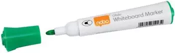 nobo Glide Whiteboard-Marker Rundspitze 2mm gr&uuml;n, 10er-Pack (1915267)