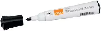 nobo Glide Whiteboard-Marker Rundspitze 2mm schwarz, 10er-Pack (1915264)