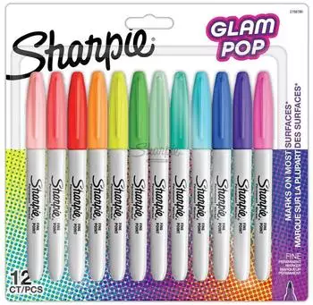 Sharpie Permanent-Marker Fine "Glam Pop" 12er-Set (2198780)