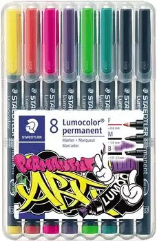 Staedtler Lumocolor Folienstift permanent, 8er-Pack (31-S WP8)