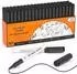 LuxusKollektion Whiteboard-Marker Set, schwarz, feine Spitze, mit Magnet (60er-Pack)