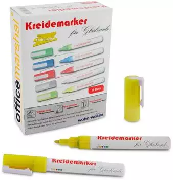 Floordirekt Kreidemarker, gelb, 12er-Set (fd-13215)