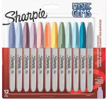 Sharpie Mystic Gems Permanentmarker Fine, 12er-Set (2157681)