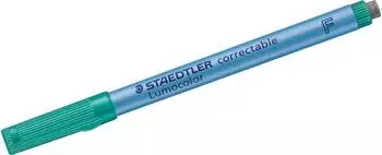 Staedtler Lumocolor correctable Folienstift, F-Spitze 0,6mm, gr&uuml;n, 10 St&uuml;ck (305 F-5 VE)