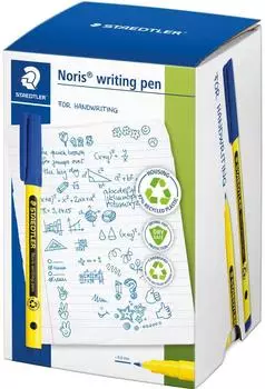 Staedtler Noris Writing Pen Fineliner 0,6mm blau, 50 Stück (307-3 CT50)