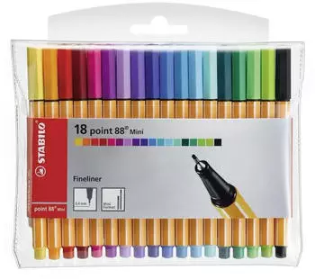STABILO point 88 Mini 18er Pack 18 Farben