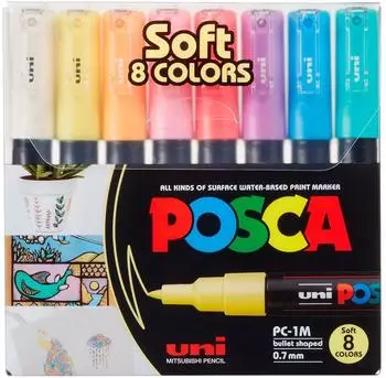 Posca POSCA PC-1MC Acrylmarker pastell 0,7mm, 8er-Set (PC-1MC)