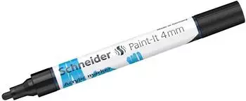 Schneider Optics Paint-It 320 Acrylstifte 4mm schwarz, 5er Pack (120201)