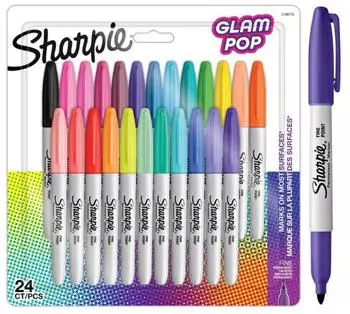 Sharpie Permanent-Marker Fine "Glam Pop", 24er-Set (2198779)