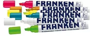 Franken Kreidemarker Keilspitze 2-6mm, farbsortiert, 6 St&uuml;ck (ZKM97)