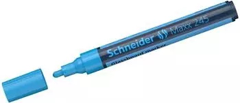 Schneider Optics Maxx 245 Glasboardmarker blau, trocken abwischbar, 10er-Pack (124503)