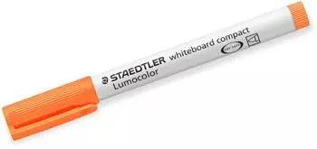 Staedtler Lumocolor Whiteboard Compact Marker orange, Universalspitze 1-2mm, 10er-Set (341-4)