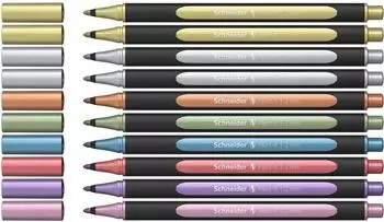 Schneider Optics Paint-It 020 Metallic Liner 1-2mm, farbsortiert, 10er-Set (ML02011503)