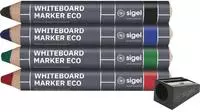 Sigel BA010, SIGEL Whiteboard- und Flipchart-Marker farbsortiert 2,0 - 3,0 mm,...