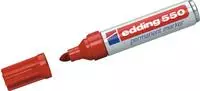 Edding Permanentmarker 550, Strichbreite 3 - 4 mm, rot, 10 St&uuml;ck