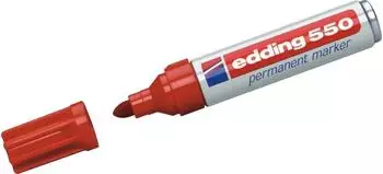 edding Permanentmarker 550 Rundspitze 3-4mm, rot, 10 St&uuml;ck (550-002)