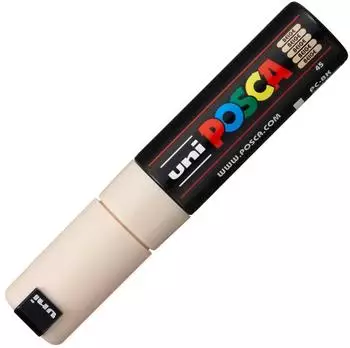 Posca PC-8K Marker mit breiter Keilspitze, beige (PX107516000)