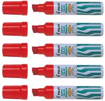 Pilot Permanentmarker SCA-6600 Keilspitze extrabreit rot (SCA-6600)