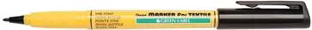 Pentel NM10 Green Label Textilmarker, schwarz, 12er-Pack (NM10-AO)