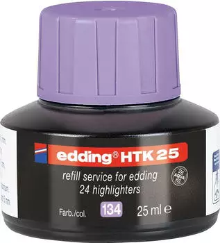 edding HTK 25 Nachf&uuml;lltinte f&uuml;r Textmarker 24, pastellviolett (4-HTK25134)