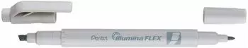 Pentel Illumina Flex Textmarker Doppelspitze pastell grau (SLW11P-NE)