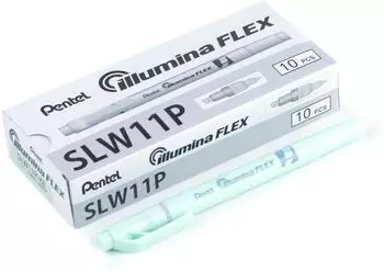 Pentel Illumina Flex Textmarker Doppelspitze, pastell gr&uuml;n (SLW11P-KE)