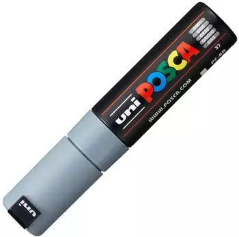 Posca PC-8K Marker mit breiter Keilspitze 8mm, grau (PX148924000)