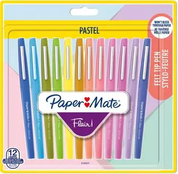 Paper-Mate Flair Faserschreiber Pastell, 12er-Set (2137277)