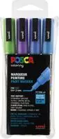 Uni-Ball Posca 401640, Uni-Ball Posca Posca Marker PC-3M Rundspitze (4x) (401640)