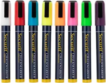 Securit Kreidemarker medium, mehrfarbig, 8er-Pack (SMA510-V8)