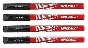 Milwaukee INKZALL feine Marker 0,6 mm 4 St&uuml;ck farbsortiert (48223165)