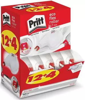 Pritt Korrekturroller EcoFlex 4,2mm&times;10m, 12+4 St&uuml;ck (PRKEM)