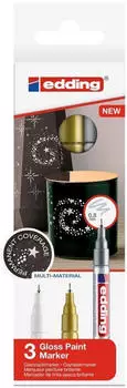 edding Glanzlack-Marker 780 0,8mm weiß/gold/silber (4-780-3-999)