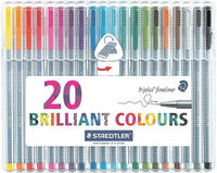 Staedtler 334 SB20, Staedtler Fineliner Triplus 20er Etui