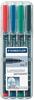 Staedtler 318 WP4, STAEDTLER Lumocolor Permanent-Marker 318F, 4er Etui, Art#...