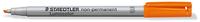 STAEDTLER Lumocolor Non-Permanent B orangefarbener Marker 1,0/2,5 mm, wasserl&ouml;sliche