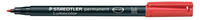 Staedtler 317-9, STAEDTLER Lumocolor Folienstift rot 1,0 mm permanent, 1 St.